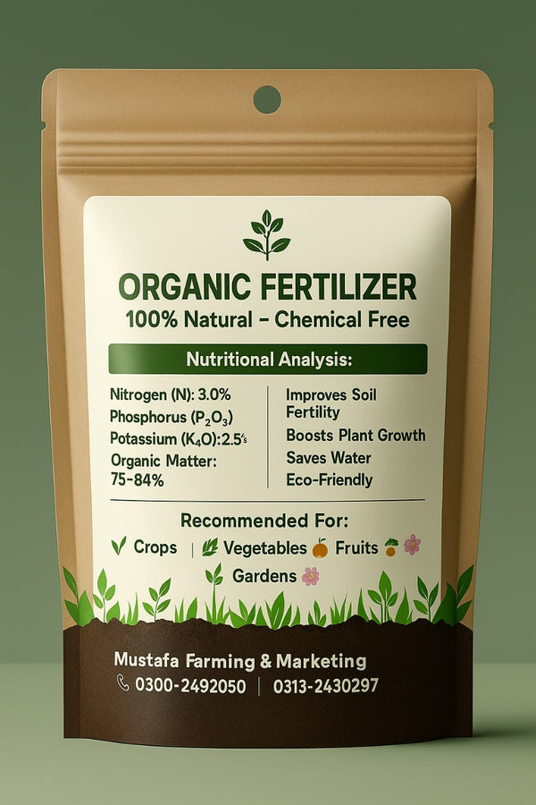 Organic Fertilizer – 100% Natural, Chemical-Free Plant & Soil Growth Booster (1kg)
